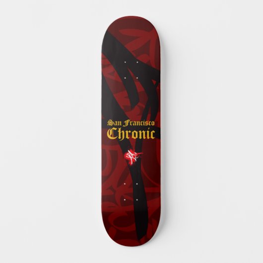 Chronic 49ers Colors Skateboard (Vorderseite)