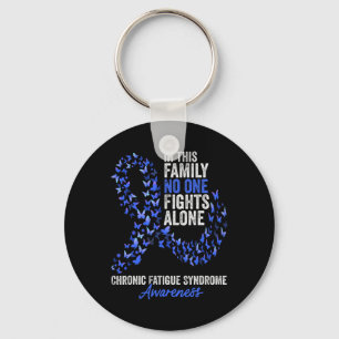 Chronic Fatigue Syndrome Awareness Month Blue Ribb Schlüsselanhänger