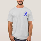 Chronic Fatigue Syndrome, CFS, Ribbon with Wings T-Shirt (Vorderseite)