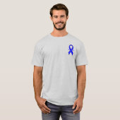 Chronic Fatigue Syndrome, CFS, Ribbon with Wings T-Shirt (Vorne ganz)
