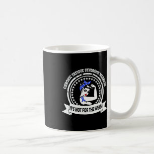 Chronic Fatigue Syndrome Warrior Blue Ribbon Aware Kaffeetasse