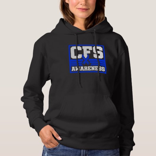Chronic Fatigue Syndrome Warrior CFS Post Viral Su Hoodie (Vorderseite)