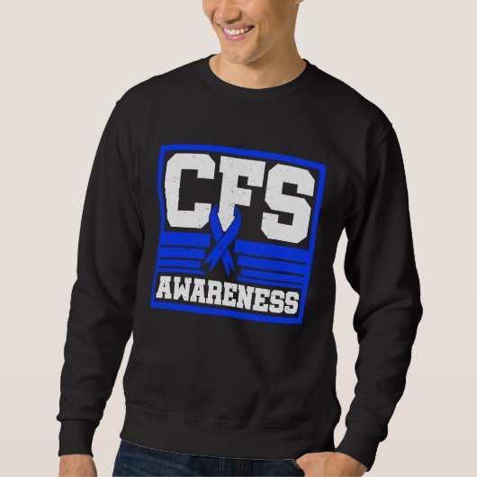 Chronic Fatigue Syndrome Warrior CFS Post Viral Su Sweatshirt (Vorderseite)