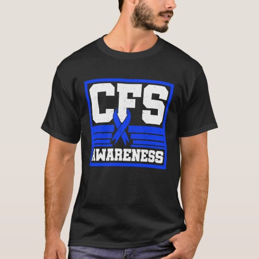 Chronic Fatigue Syndrome Warrior CFS Post Viral Su T-Shirt (Vorderseite)