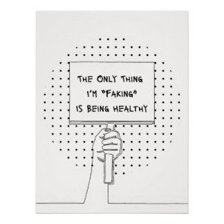 Chronic Illness Awareness & Advocacy Quote Print Poster