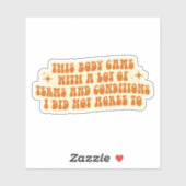 Chronic Illness & Invisible Disability Awareness Aufkleber (Blatt)