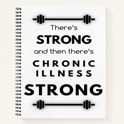 Chronic Illness Strong Notebook Notizblock (Vorderseite)