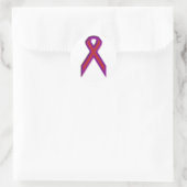 Chronic Migräne Awareness Ribbon - Aufkleber (Tasche)