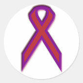 Chronic Migräne Awareness Ribbon - Aufkleber (Vorderseite)