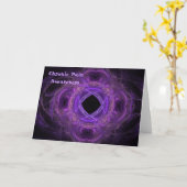 Chronic Pain Awareness Fractal Karte (Gelbe Blume)