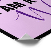 Chronic Pain Warrior (vollständig anpassbar) Poster (Ecke)