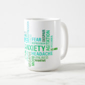 CHRONIC WORD CLOUD KAFFEETASSE (VorderseiteRechts)