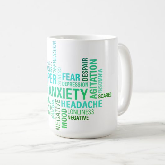 CHRONIC WORD CLOUD KAFFEETASSE (VorderseiteRechts)