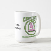 Chronically Booked & Offline Analog Reading Escape Kaffeetasse (VorderseiteRechts)