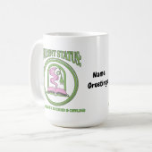 Chronically Booked & Offline Analog Reading Escape Kaffeetasse (Vorderseite Links)