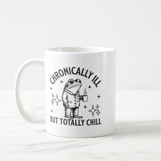Chronically Ill Funny Frog Chronic Pain & Illn Kaffeetasse (Links)