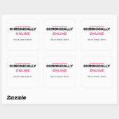 Chronically Online Funny Internet Sticker (Blatt)