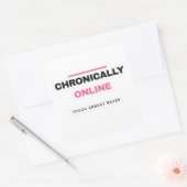 Chronically Online Funny Internet Sticker (Umschlag)