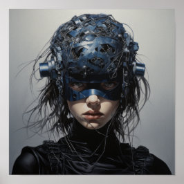 Chroniken der Werte: Futuristische Superheroine Po Poster