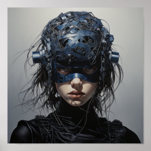 Chroniken der Werte: Futuristische Superheroine Po Poster (Vorne)