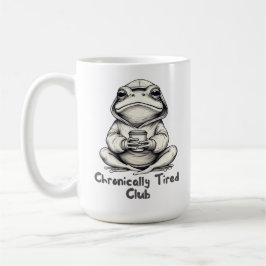 Chronisch müder Club Frosch Tassen –  Kaffee Frosc