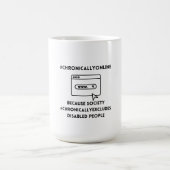 Chronisch online chronisch ausgeschlossen kaffeetasse (Mittel)