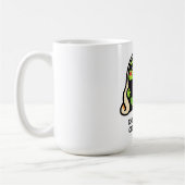 chronisch online Frosch Lustiges Meme Kaffeetasse (Links)
