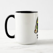 chronisch online Frosch Lustiges Meme Tasse (Links)
