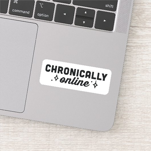 Chronisch online Mädchen Ästhetik Aufkleber (Detail)