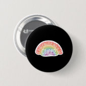 Chronisch Queer Aufkleber Button (Vorne & Hinten)