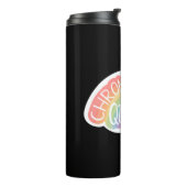 Chronisch Queer Aufkleber Thermosbecher (Nach links gedreht)