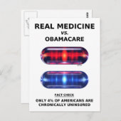 Chronisch unversichert postkarte (Vorne/Hinten)