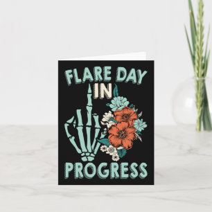 Chronische Erkrankung Flare Tag in Progress Spooni Karte