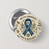 Chronische Fatigue ME/CFS-Kriegerin Button (Vorne & Hinten)