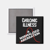 CHRONISCHE ILLNESS - EINE normierte Aberration Magnet (Vorderseite/Rückseite)