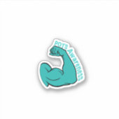 Chronische Krankheitsaufklärung und Support-Aufkle Aufkleber (Vorderseite)