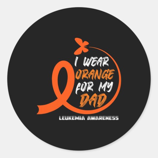 Chronische Leukämie Ihr Kampf ist mein Kampf gegen Runder Aufkleber (Vorderseite)