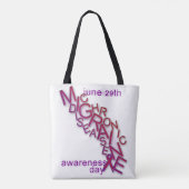 Chronische Migräne-Krankheit - Wort-Jagd - Tasche (Rückseite)