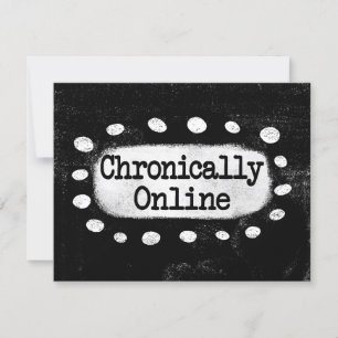 Chronische Online-Grußkarte Karte