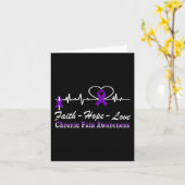 Chronische Schmerzen Bewusstsein Herzschlag Christ Karte (Gelbe Blume)