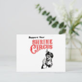 Chronischer Clown Postkarte (Stehend Vorderseite)