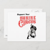 Chronischer Clown Postkarte (Vorne/Hinten)