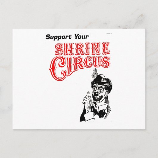 Chronischer Clown Postkarte (Vorderseite)