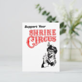 Chronischer Clown Postkarte (Stehend Vorderseite)