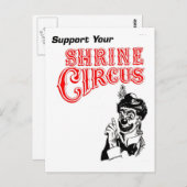 Chronischer Clown Postkarte (Vorne/Hinten)