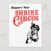 Chronischer Clown Postkarte (Vorderseite)