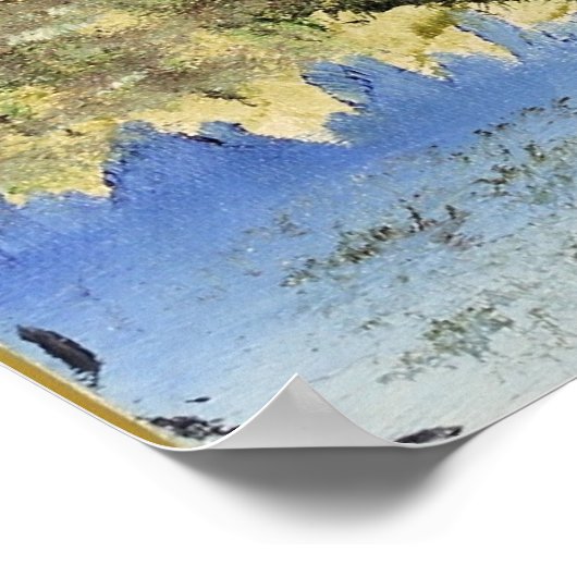 Chronischer Schaden "Arlington Pond" Org. Kunst Poster (Ecke)