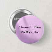 Chronischer Schmerz-Kriegers-Knopf Button (Vorne & Hinten)