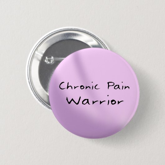 Chronischer Schmerz-Kriegers-Knopf Button (Vorne & Hinten)