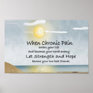 Chronischer Schmerz-Wandbehang Poster